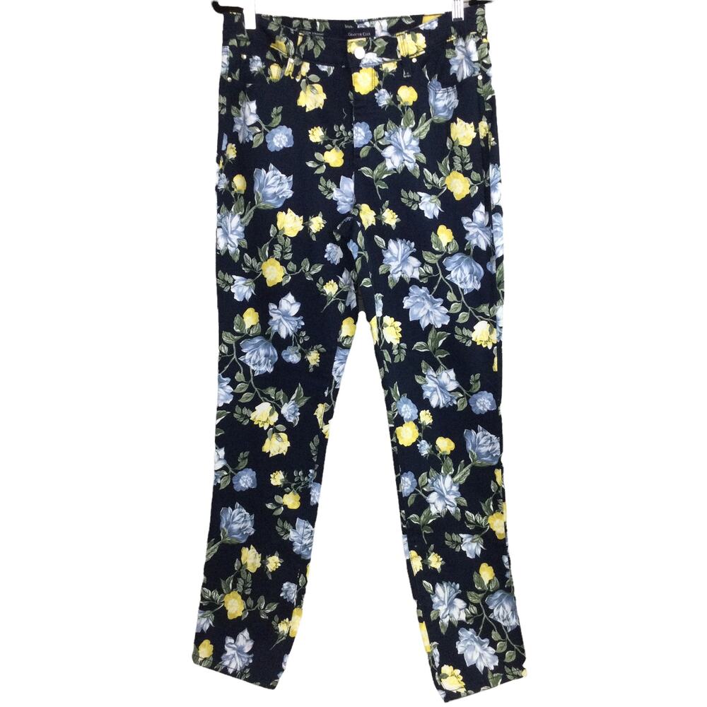 Charter Club Lexington Y2K Maximalist Grannycore Floral Mid Rise Pants 12